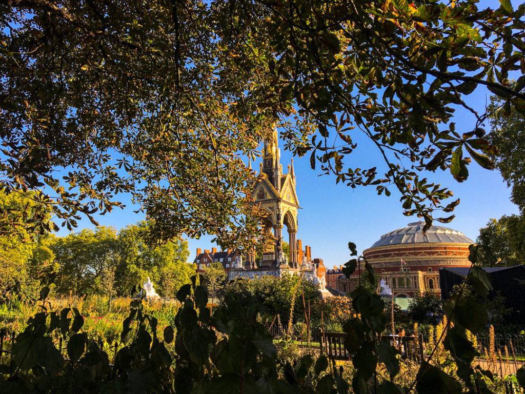 London gardens park Royal Albert Hall
