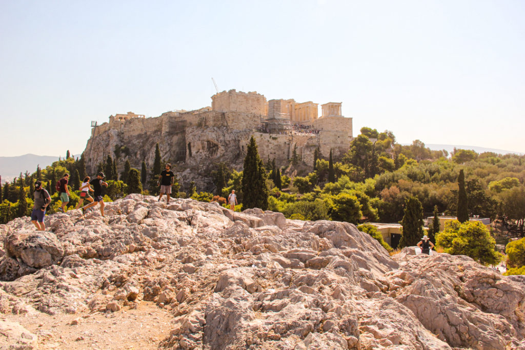 Athens, Greece Areopagus view of the Acropolis