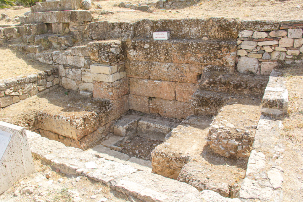 Ancient Agora of Athens Water Clock Archaeology