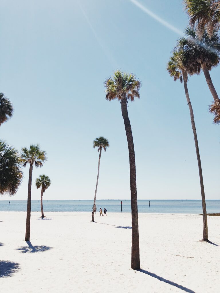 Tampa, Florida sandy beach