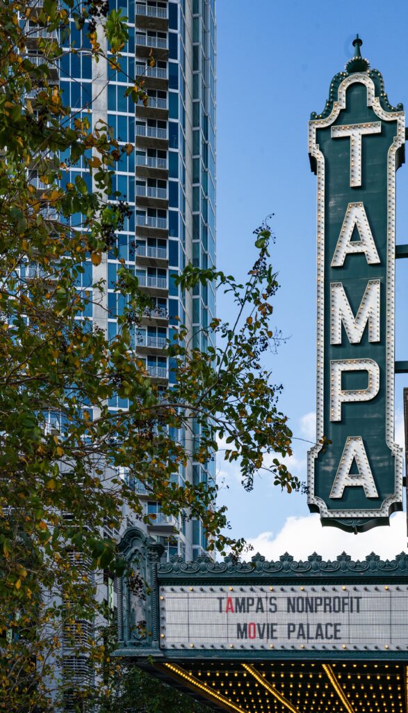 Tampa Theater's Marquee sign is iconic!